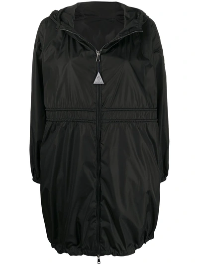 Moncler Lightweight Parka Jacket In Black