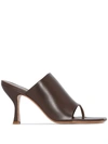 Gia Couture X Pernille Teisbaek Perni 02 80 Leather Mules In Brown
