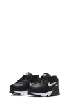 Nike Little Kids Air Max 90 Leather Running Sneakers From Finish Line In Black/white-black