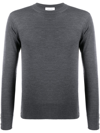 Thom Browne Rwb Stripe Sweatshirt In Grey