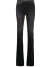 R13 High-rise Bootcut Jeans In Black