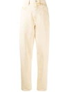 Isabel Marant Étoile Corsy High-rise Jeans In Yellow