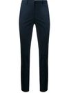 Alberto Biani High Waisted Slim Fit Chinos In Blue