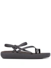 Ancient Greek Sandals Dimitra Comfort Flat Sandals In Black