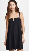 Susana Monaco Flared V-wire Tank Dress In Black