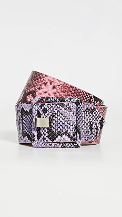 Veronica Beard Cinzia Belt In Pink/lilac