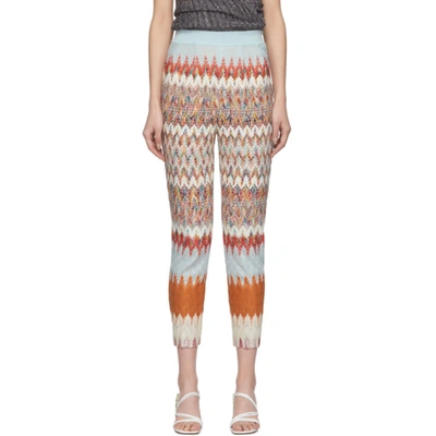 Missoni Patterned Knit Trousers In Sm0ws Multi