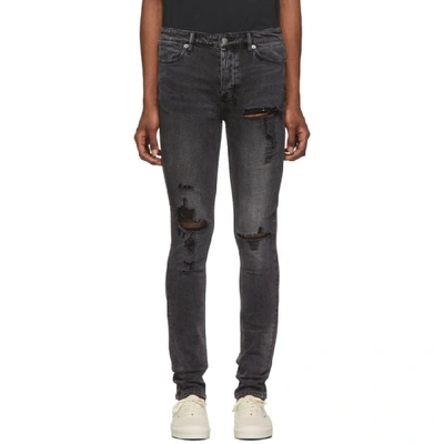 Ksubi Low Rise Skinny Jeans In Black