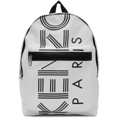 Kenzo Paris Backpack In White