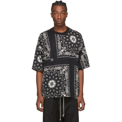 Mastermind Japan Mastermind World Black Bandana T-shirt In 2 Black