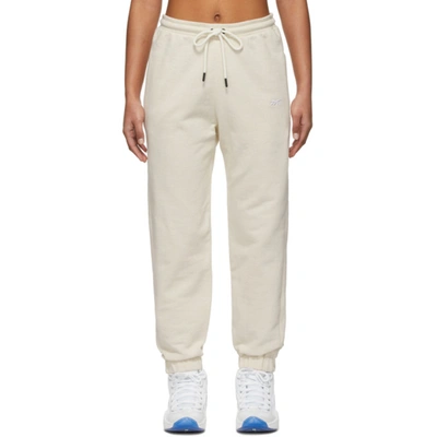 Victoria Beckham Reebok By  Off-white Jogger Lounge Pants In Sandtrap