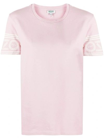 Kenzo Logo-print Cotton T-shirt In Pink