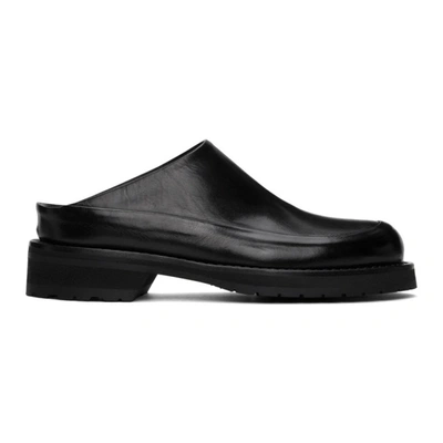 Ann Demeulemeester Closed Toe Low Heel Mules In Moresco Ner