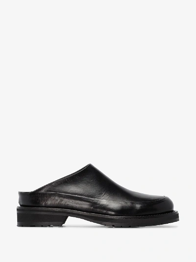 Ann Demeulemeester 黑色 Moresco 皮革乐福鞋 In Black