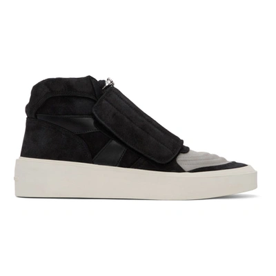 Fear Of God Black And Grey Skate Mid Sneaker In 002