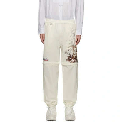 Doublet Graphic Print Track Trousers In White