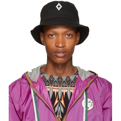 Marcelo Burlon County Of Milan Logo-embroidered Bucket Hat In Black