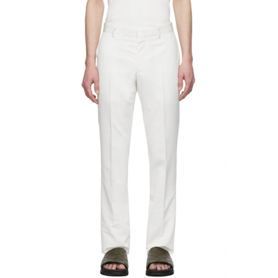 Givenchy Off-white Wool Trousers In 101-natural