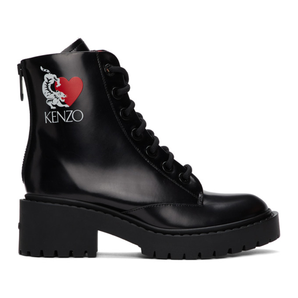 kenzo combat boots