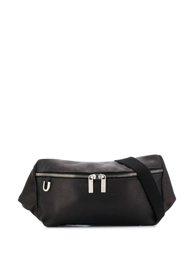 Rick Owens Zipped Belt Bag In Black