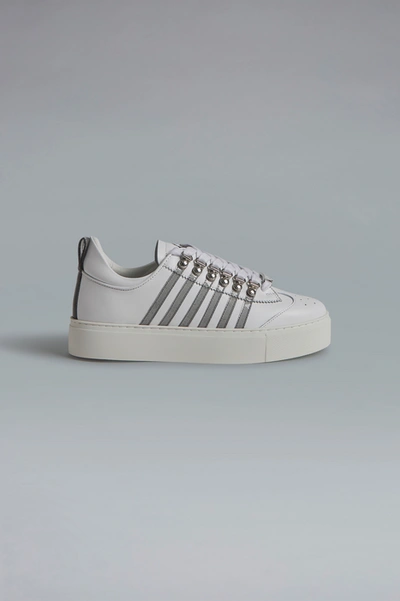 Dsquared2 251 Sneakers In White Leather