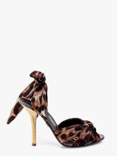 Dolce & Gabbana Sandals In Natural Print