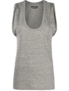 Isabel Marant Maik Topwear In Grey Cotton