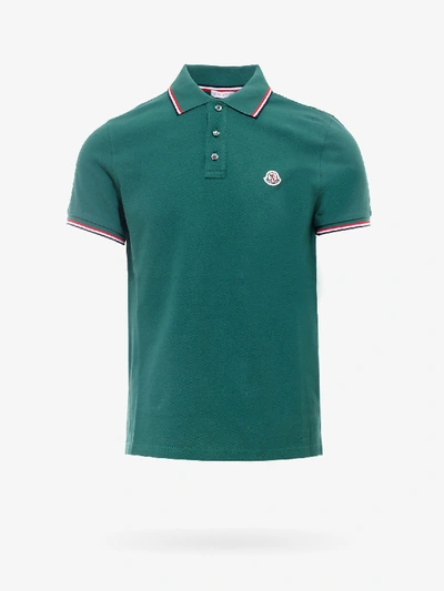 Moncler Polo Shirt In Green