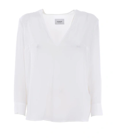 Dondup Crepe Blouse In White