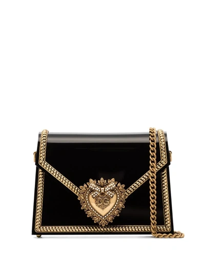 Dolce & Gabbana Devotion Minaudiere Bag In Nero