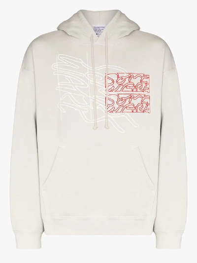 Some Ware New Logo Cotton Hoodie In Grey
