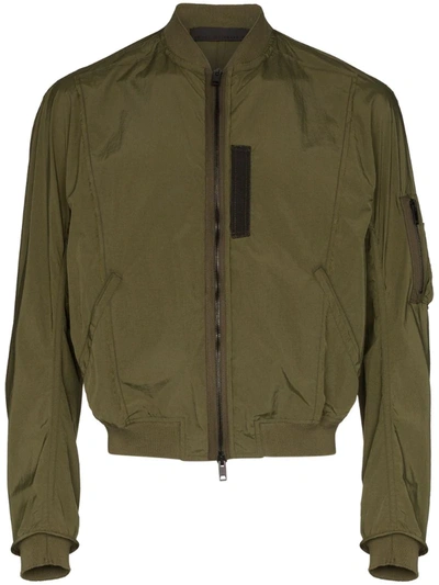 Haider Ackermann Zip-up Bomber Jacket In Green