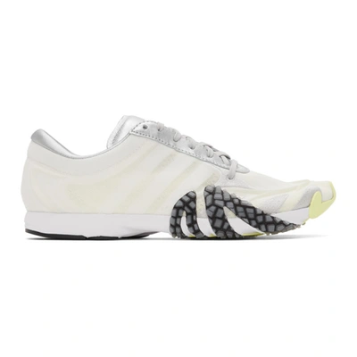 Y-3 Contrast Detail Trainers In White/orange/silver