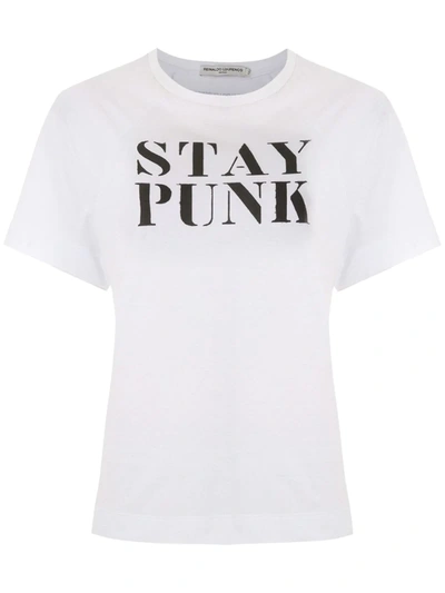 Reinaldo Lourenço Stay Punk Print T-shirt In White