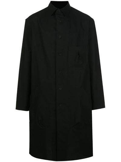 Yohji Yamamoto Big Out Longline Shirt In Black