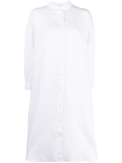 Aspesi Midi Shirt Dress In White