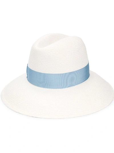 Borsalino Claudette Fedora Hat In White