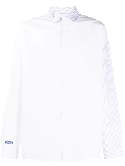 Ader Error Rantia Stripe-print Shirt In White