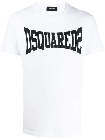 Dsquared2 Logo Print T-shirt In White