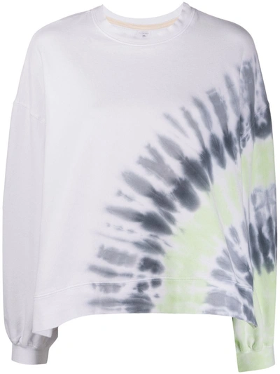 Electric & Rose Neil Tie Dye Print Sweatshirt In White