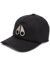 Moose Knuckles Logo-plaque Baseball Cap In Black