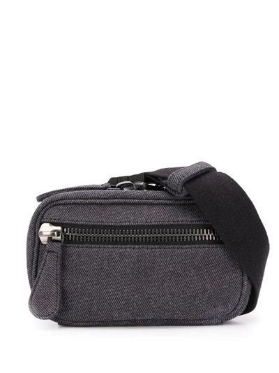 Maison Margiela Stitching Details Belt Bag In Black