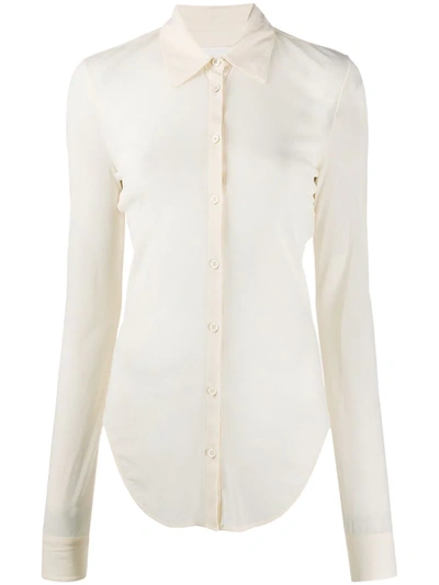 Jil Sander Classic Collared Shirt In White
