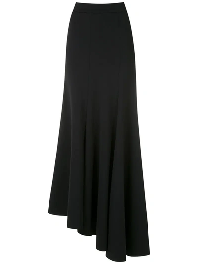 Gloria Coelho Asymmetric Maxi Skirt In Black