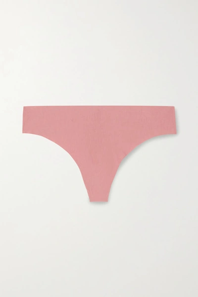 Commando Butter Stretch-modal Thong In Antique Rose