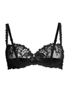 Simone Perele Wish Embroidered Demi Bra In Night Blue