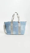 Think Royln Wingman Tote Bag In Washed Denim