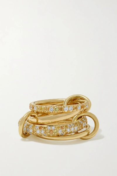 Spinelli Kilcollin 18-karat Gold, Sapphire And Diamond Rings