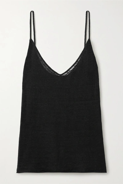 Nili Lotan Kerry Linen Camisole In Black