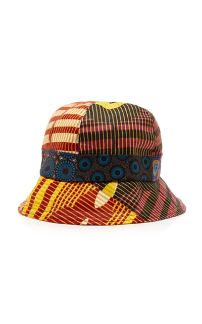 Albertus Swanepoel Patchwork Cotton Bucket Hat In Multi